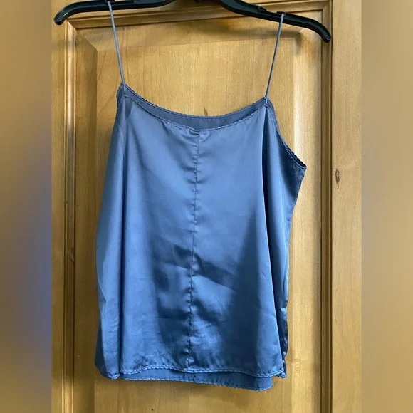 Urban Outfitters Silk Grey Top - Picture 2 of 2